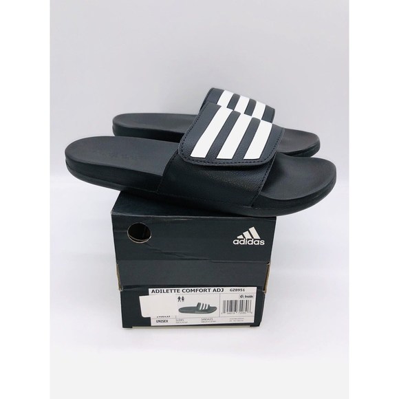 adidas Shoes - ADIDAS Unisex Men's / Women's Adilette Adjustable Slides Sandals - Black